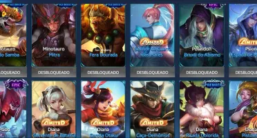 Conta - Heroes evolved, heróis: 113, skins: 243.