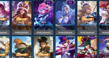 Conta - Heroes evolved, heróis: 113, skins: 243.