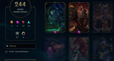 Conta lol ex Mestre com 280+ skins