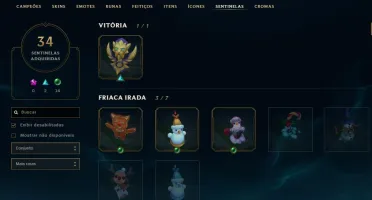 Conta lol ex Mestre com 280+ skins