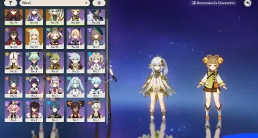 Conta Genshin Hutao, Keqing, Nahida + Bis, Arco Yelan AR43