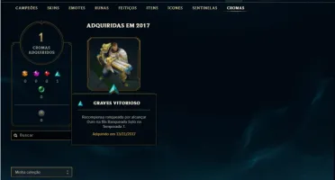 Conta unranked com 80 Champs e 21 Skins ( MONO SUPORTE )