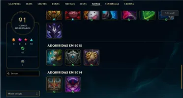Conta unranked com 80 Champs e 21 Skins ( MONO SUPORTE )