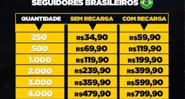 Seguidores para todas as mídias sociais