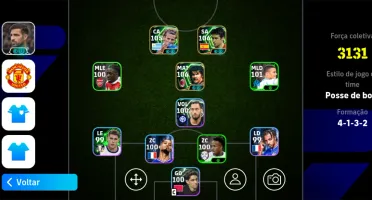 Conta efootball , com forlan , gullit e raul blitz