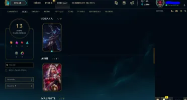Conta Platina com 59% de winratio