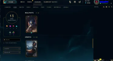 Conta Platina com 59% de winratio