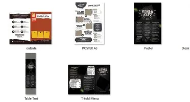 Arquivos PSD editáveis menus e cardápios para photoshop