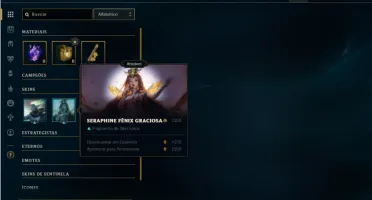 Conta ouro 4 com 32 Champs e 6 Skins + 2 Fragmentos