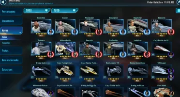 Conta Star Wars Galaxy of Heroes 12 GP Milhões 8 GL