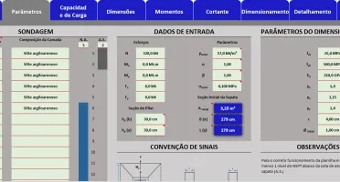 Determinação Da Capacidade De Carga E Detalhamento De Sapata