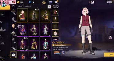 👑 Conta Ff Antiga Lvl 65 | Foco Principal Roupas Femininas