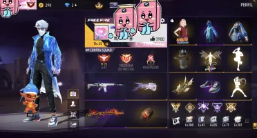 👑 Conta Ff Antiga Lvl 65 | Foco Principal Roupas Femininas