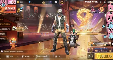 👑 Conta Ff Antiga Lvl 65 | Foco Principal Roupas Femininas