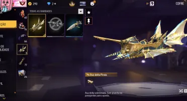 👑 Conta Ff Antiga Lvl 65 | Foco Principal Roupas Femininas