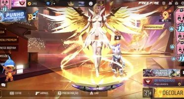 👑 Conta Ff Antiga Lvl 65 | Foco Principal Roupas Femininas