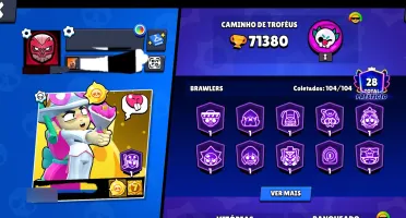 Conta Brawl Stars Full || 71K Trof || Tds Brawlers 300+ Skin