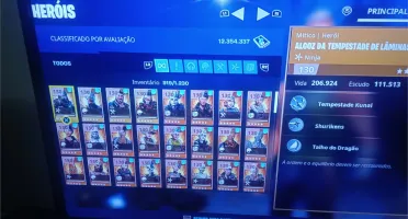 Conta S2 até s15, com 170 skins com salve o mundo 130.