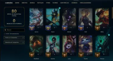 Mestre com 60 Champs e 11 Skins ( 54 PDL )