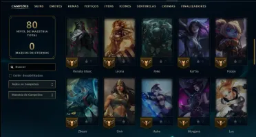 Mestre com 60 Champs e 11 Skins ( 54 PDL )