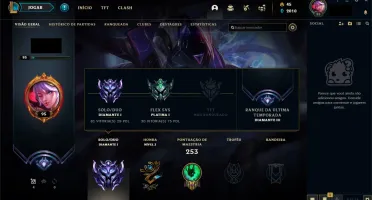 CONTA DE LOL E VALORANT - DIAMANTE 1 NOS DOIS JOGOS