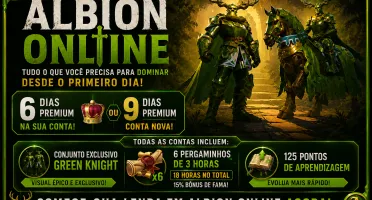 Pacote Cavaleiro SKINS + 9d PREMIUM + Buff 15% Fama + 725 LP