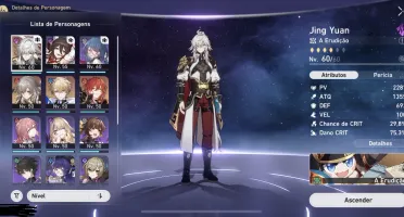 Conta Honkai Star Hail - Jing Yuan Himeko Gepard