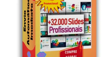 32.000 Slides Comerciais Pró Editáveis + Mockups Power Point
