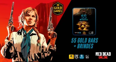 55 Gold Bar para Read Dead Redemption Online para PC+Brindes