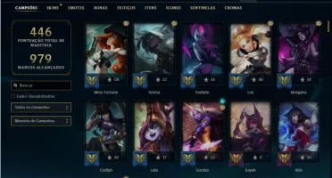 Conta prata 3 com TODOS os champs e 339 Skins + 4 Prestigios