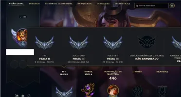 Conta prata 3 com TODOS os champs e 339 Skins + 4 Prestigios