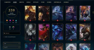 Conta prata 3 com TODOS os champs e 339 Skins + 4 Prestigios