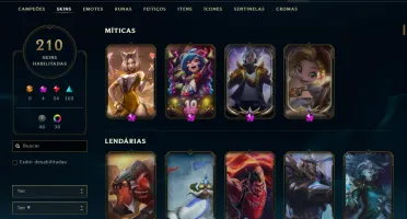Conta RIOT Games LoL Platina 4 Solo/Duo