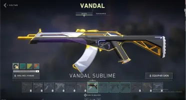 conta de valorant com algumas skins