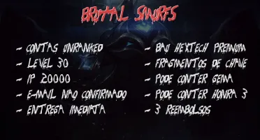 CONTA UNRANKED 20K IP @BRUTALSMURFS