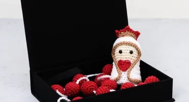 Terço Nossa Senhora de Fátima em Amigurumi