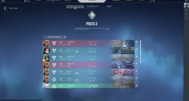 CONTA DE VALORANT (MMR PRATA/OURO)