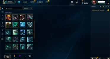 Contas unranked LOL lvl 30
