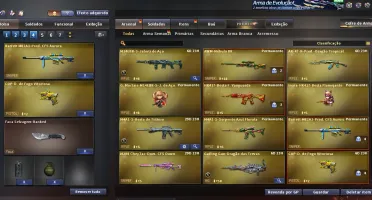 Conta Barrinha de Prata com Hk417 e Awp Nebula Permanente.