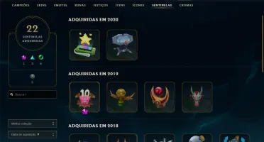Conta de League of Legends Unranked 204 skins