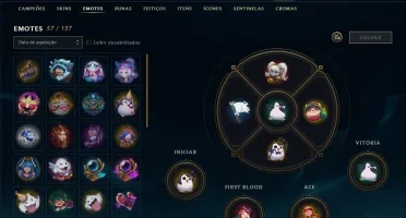 Conta de League of Legends Unranked 204 skins