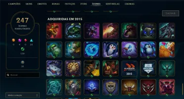 Conta de League of Legends Unranked 204 skins