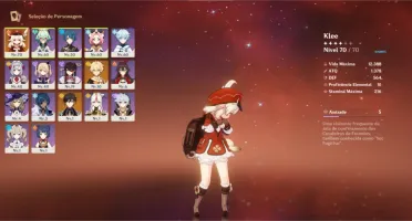 conta genshim Impact conta AR 36 Klee + zhon li e muito +