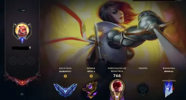 Conta Diamante 1 Mmr Grão-Mestre Todos os campeões 600 skins