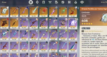 ✨ Conta Ar 60 End Game com skin da Keqing e Garantido ✨