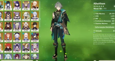 ✨ Conta Ar 60 End Game com skin da Keqing e Garantido ✨