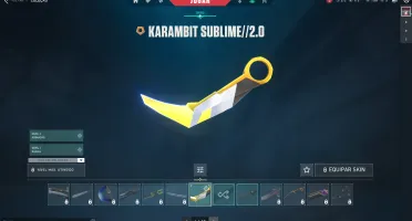 Conta Valorant com Vandal Oni 2.0 e Karambit Sublime 2.0