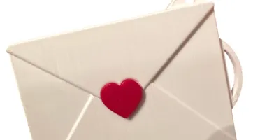 Chaveiro Envelope Retrátil para Foto ou Mensagem