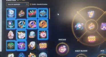 Conta de LoL D4-soloq  /  P3-flex (faltando fazer md10)