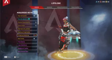 CONTA APEX LEGENDS PC HERANÇA WRAITH 150 LENDARIA